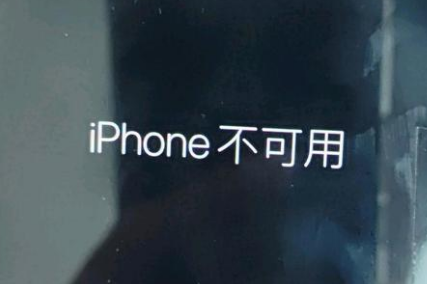 玉田苹果服务网点分享锁屏界面显示“iPhone 不可用”如何解决 